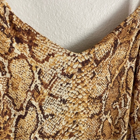 Reformation Crimini Boa Snake Print Slip Dress Size 6 - Picture 6 of 11